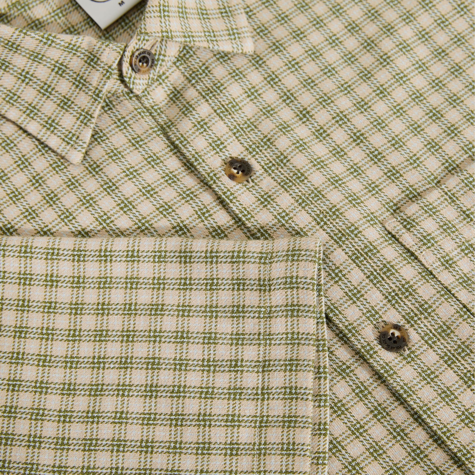 Polar Mitchell Shirt Beige / Green