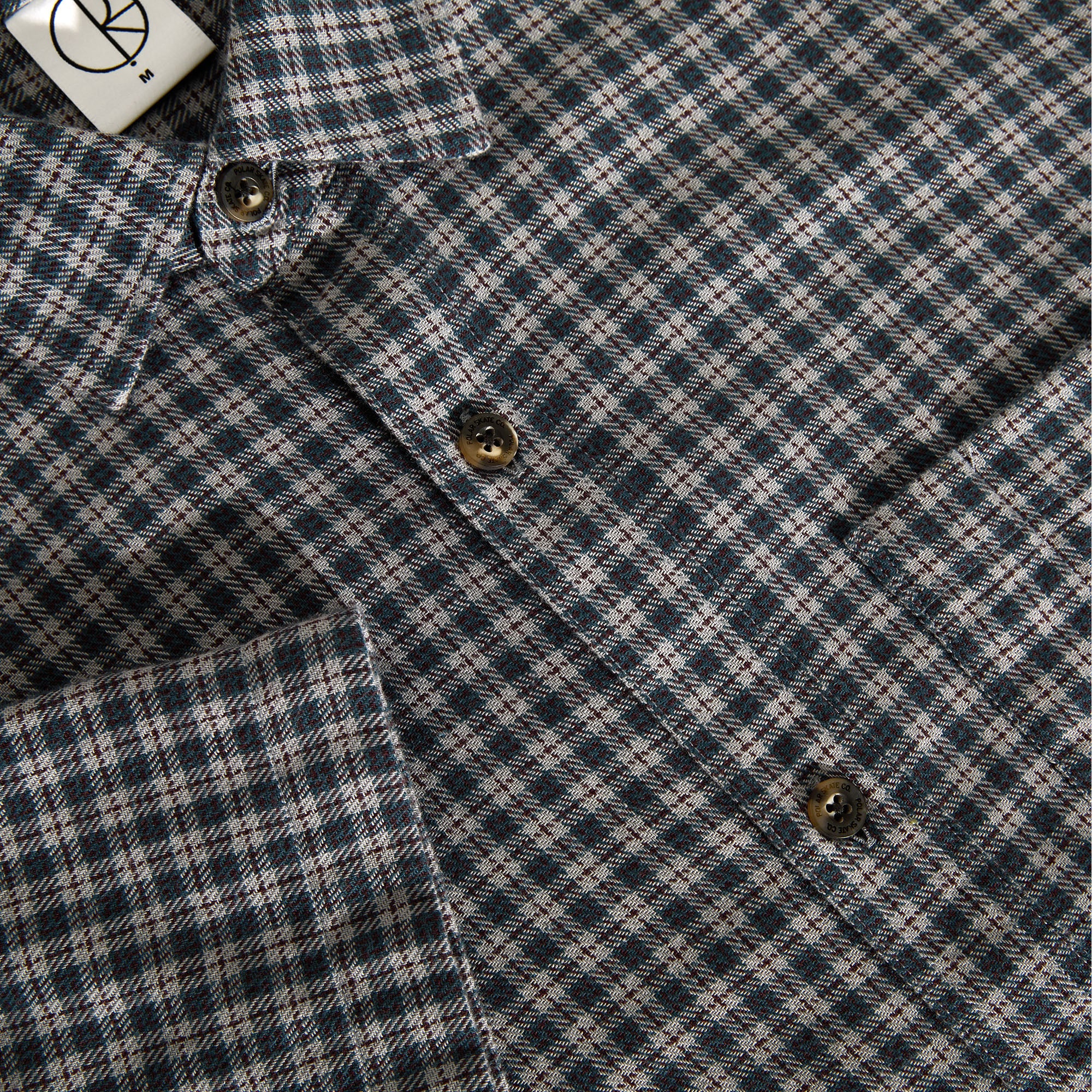 Polar Mitchell Shirt Petrol / Bordeaux