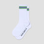 Polar Rib Socks Stripes White / Green / Blue