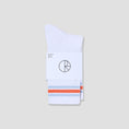 Load image into Gallery viewer, Polar Rib Socks Stripes White / Orange / Blue
