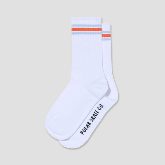 Polar Rib Socks Stripes White / Orange / Blue