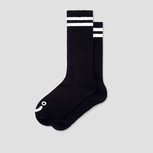 Polar Happy Sad Long Socks Black