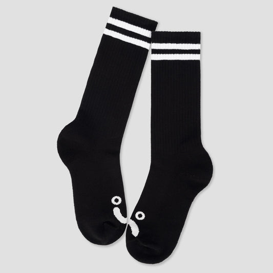 Polar Happy Sad Long Socks Black