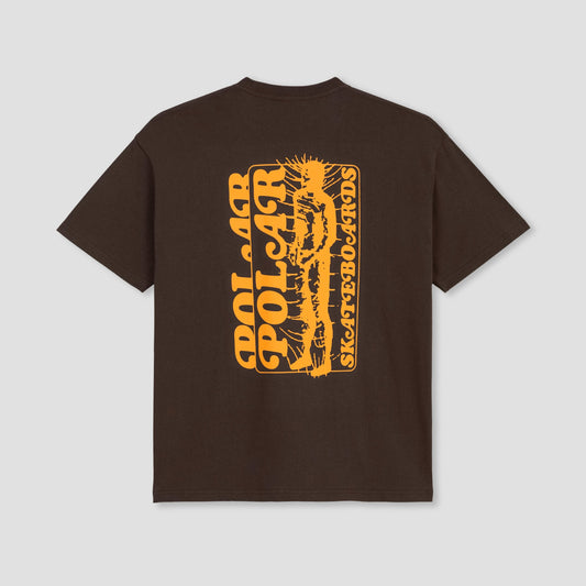 Polar Skate Co Fields T-Shirt Chocolate