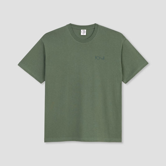 Polar Skate Co Stroke Logo T-Shirt Jade Green / Dark Green