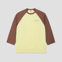 Polar 3/4 Sleeve T-Shirt Cinnamon / Light Yellow