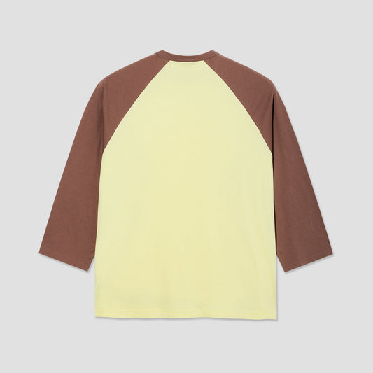 Polar 3/4 Sleeve T-Shirt Cinnamon / Light Yellow