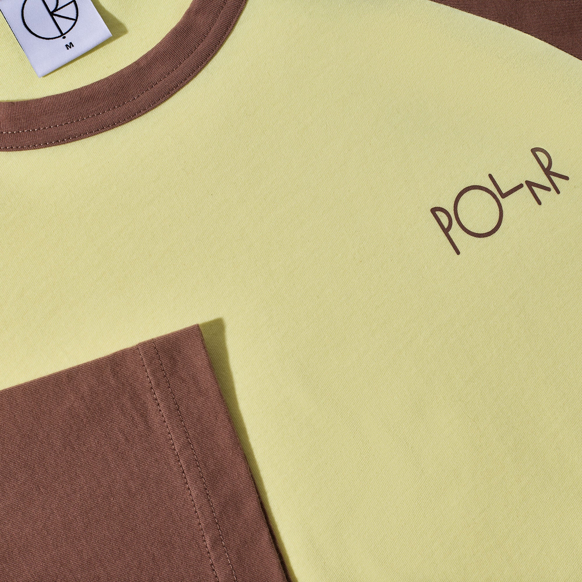 Polar 3/4 Sleeve T-Shirt Cinnamon / Light Yellow