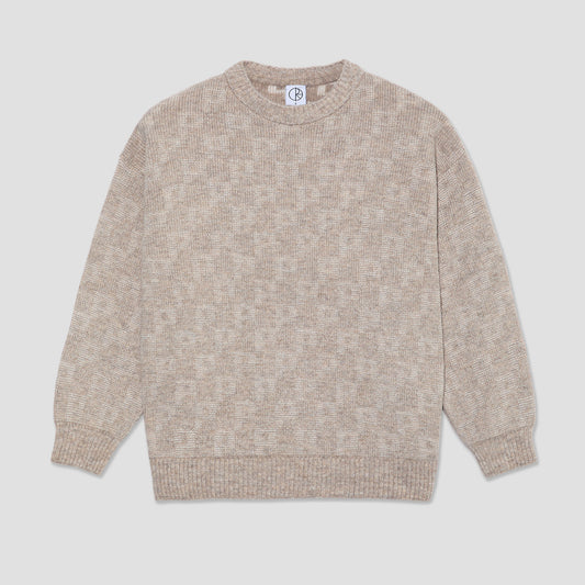 Polar George Sweater Crew P Pattern Sand