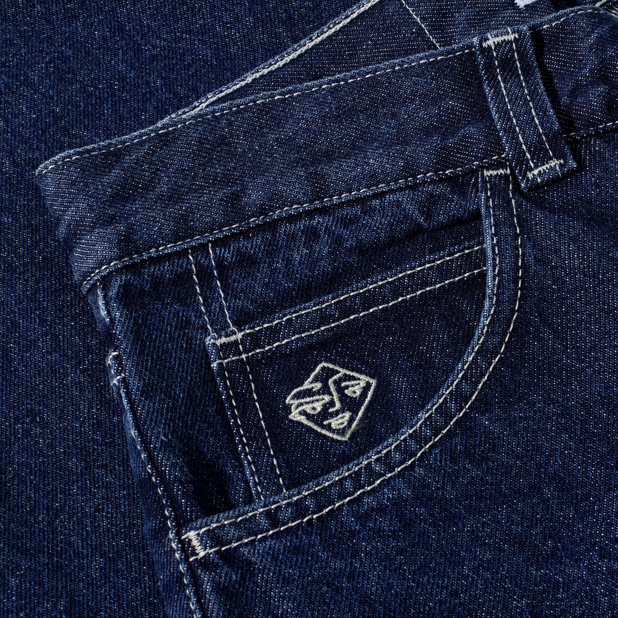 Polar 89 Pants Dark Blue / White Stitching
