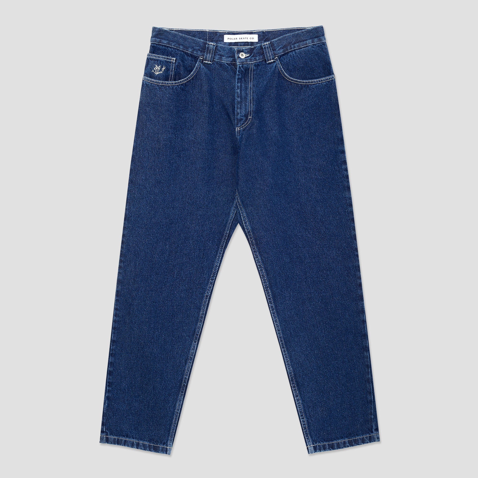 Polar 92 Pants Dark Blue / White Stitching