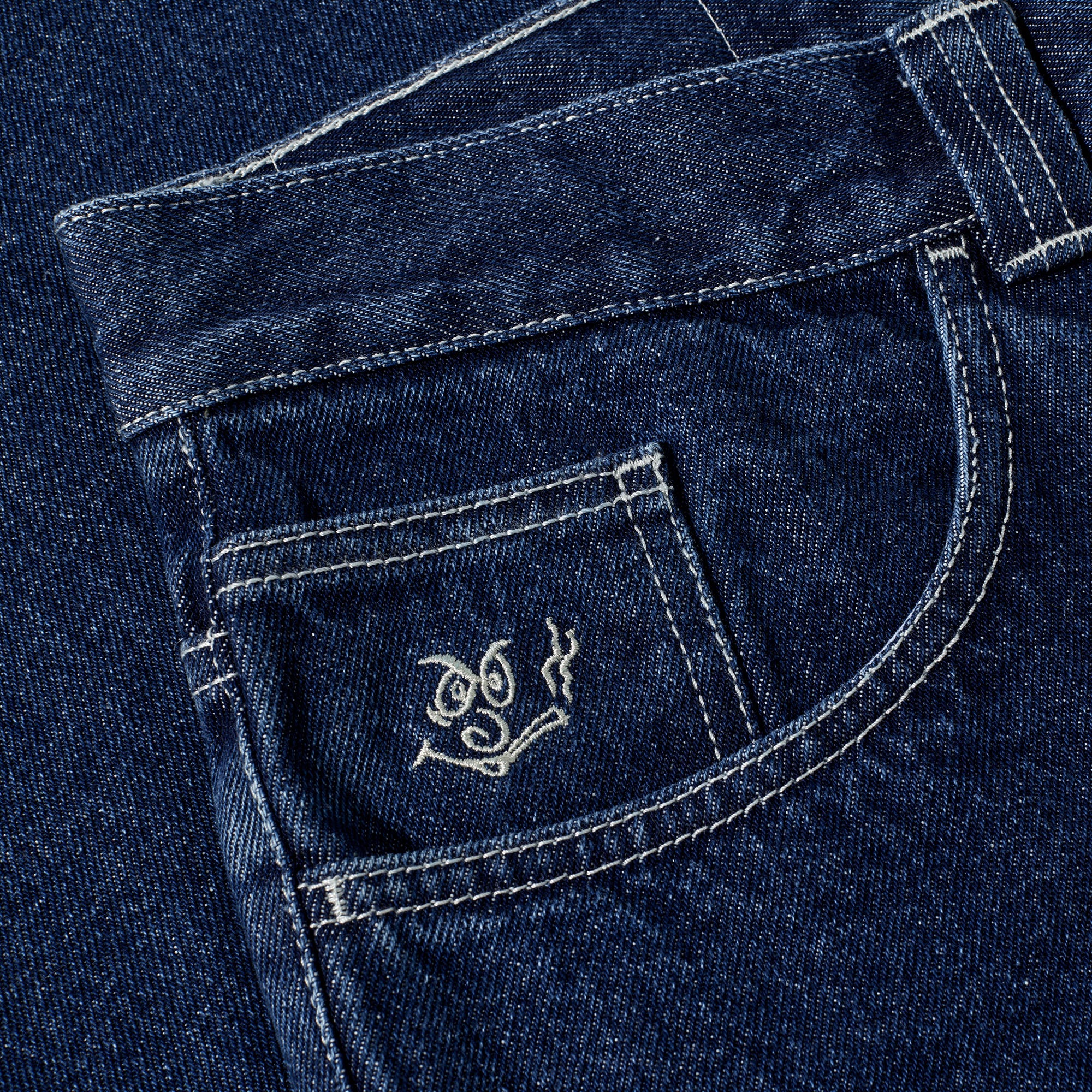 Polar 92 Pants Dark Blue / White Stitching