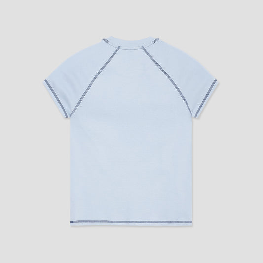 Polar Script Logo Baby T-Shirt Light Blue / Dark Blue