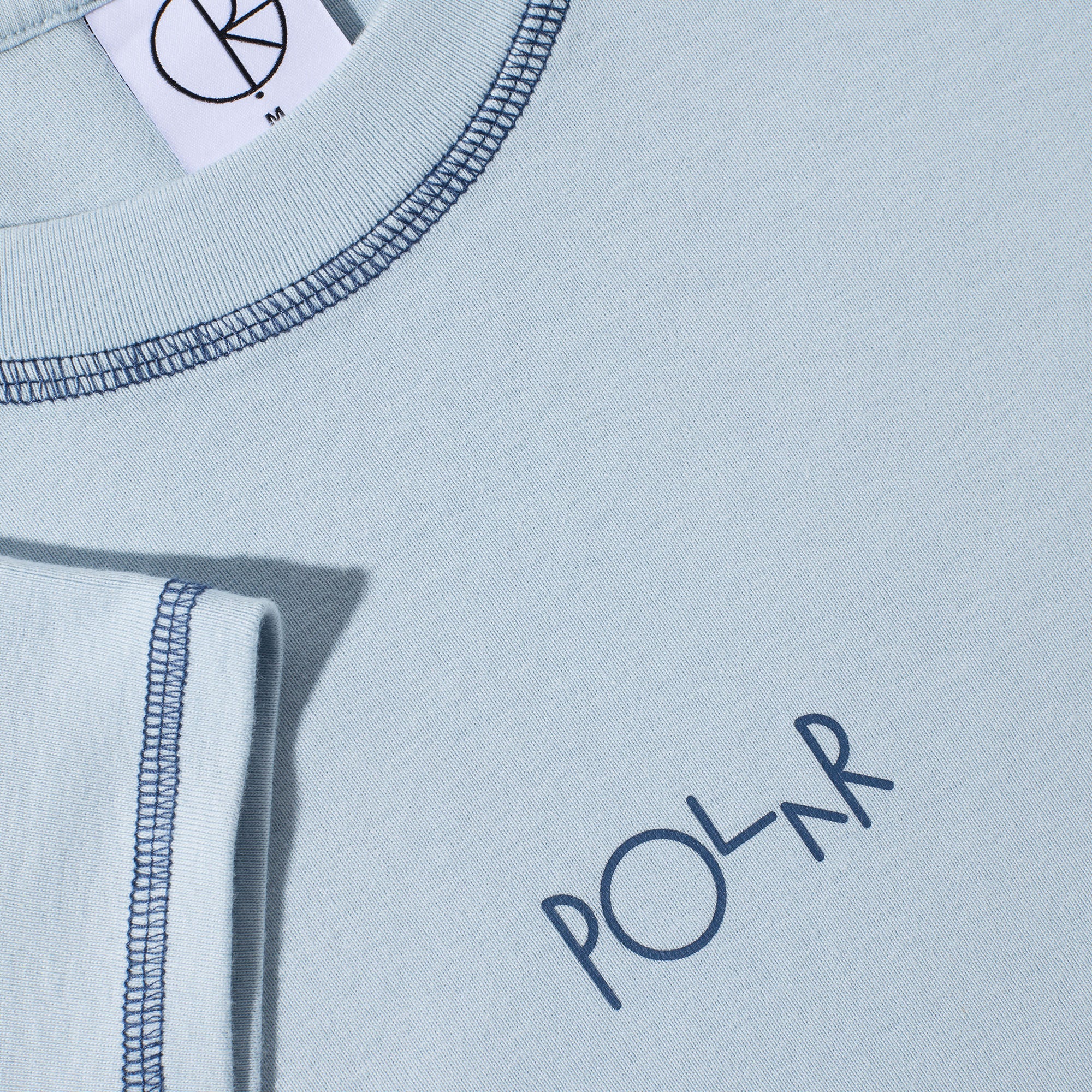 Polar Script Logo Baby T-Shirt Light Blue / Dark Blue
