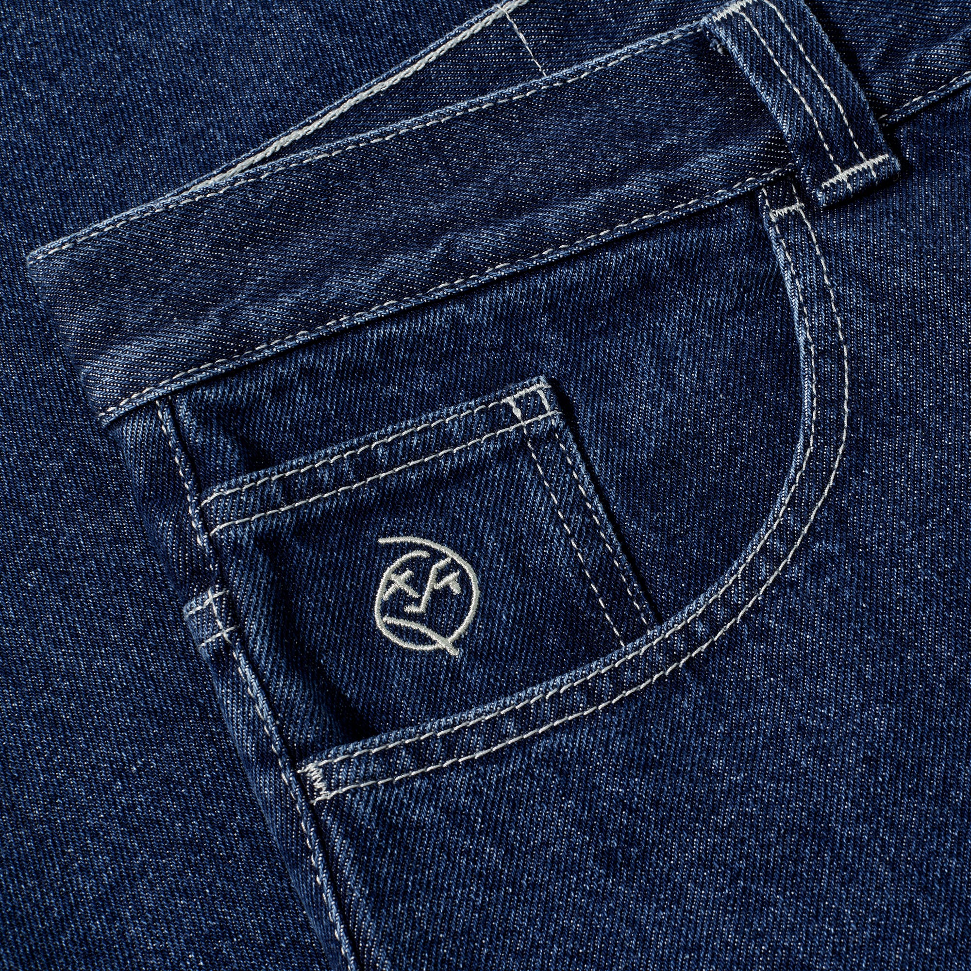 Polar Big Boy Pants Dark Blue / White Stitching