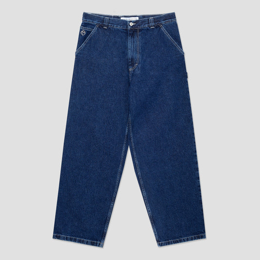 Polar Big Boy Work Pants Dark Blue / White Stitching