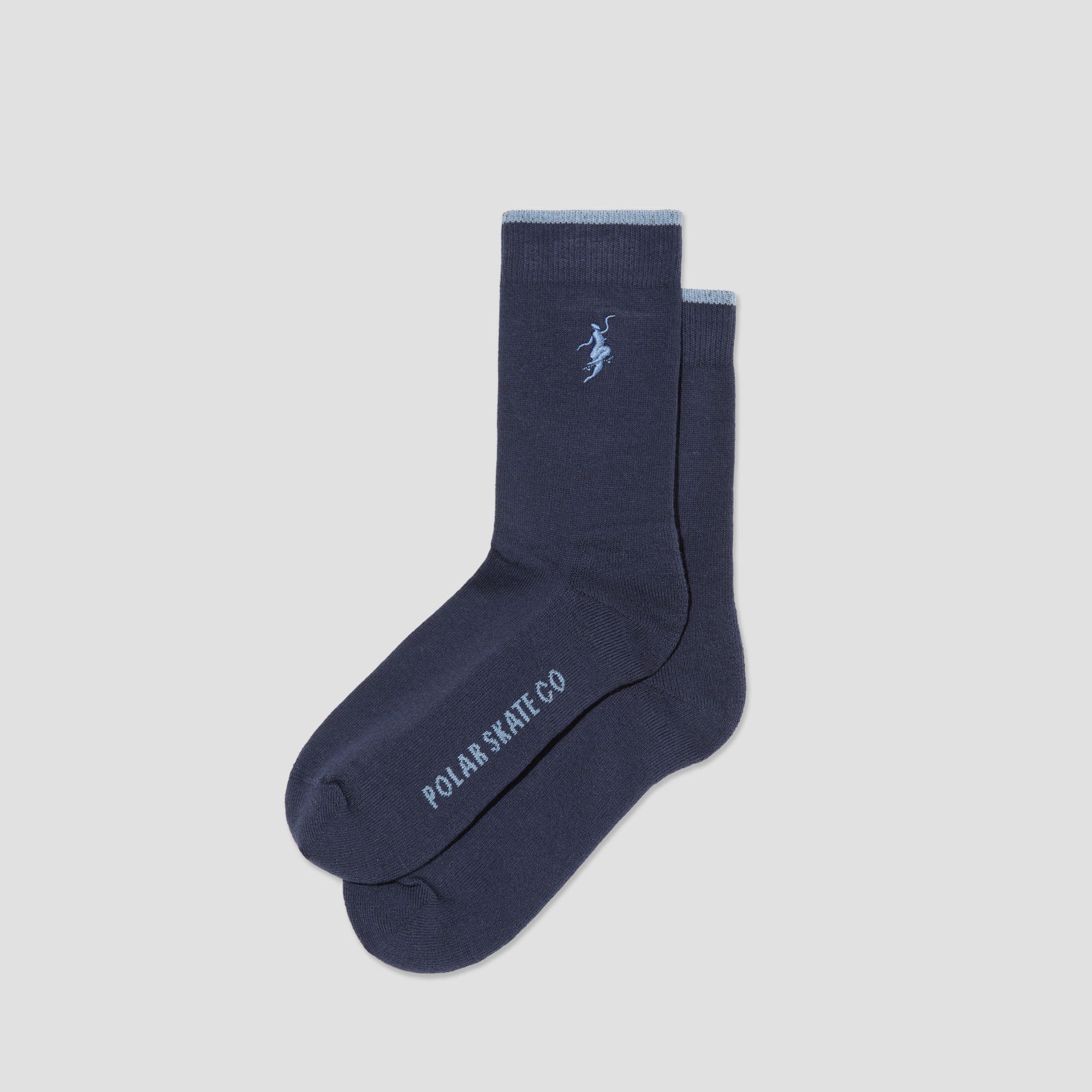 Polar No Complies Forever Business Socks Navy / Light Blue