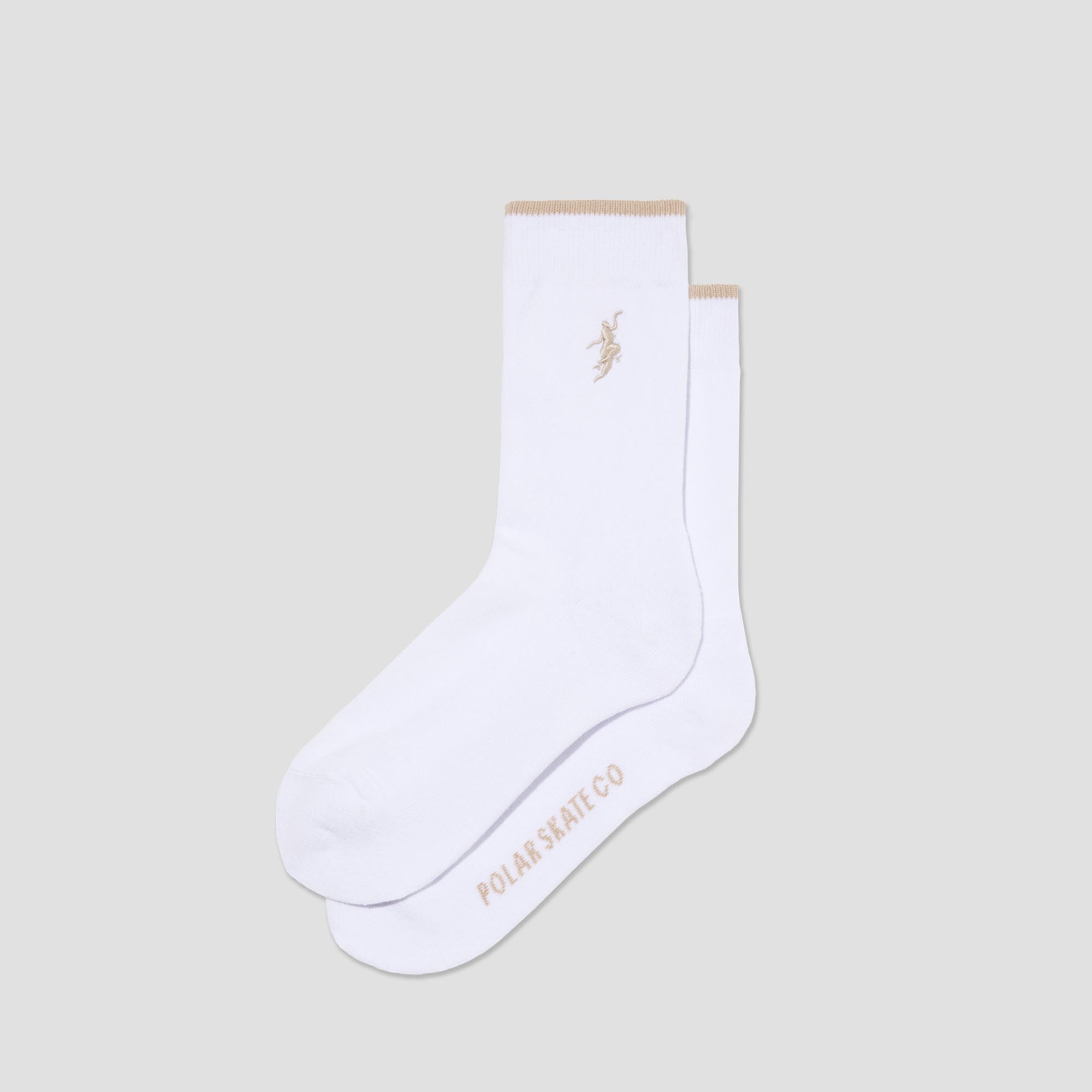 Polar No Complies Forever Business Socks White / Sand
