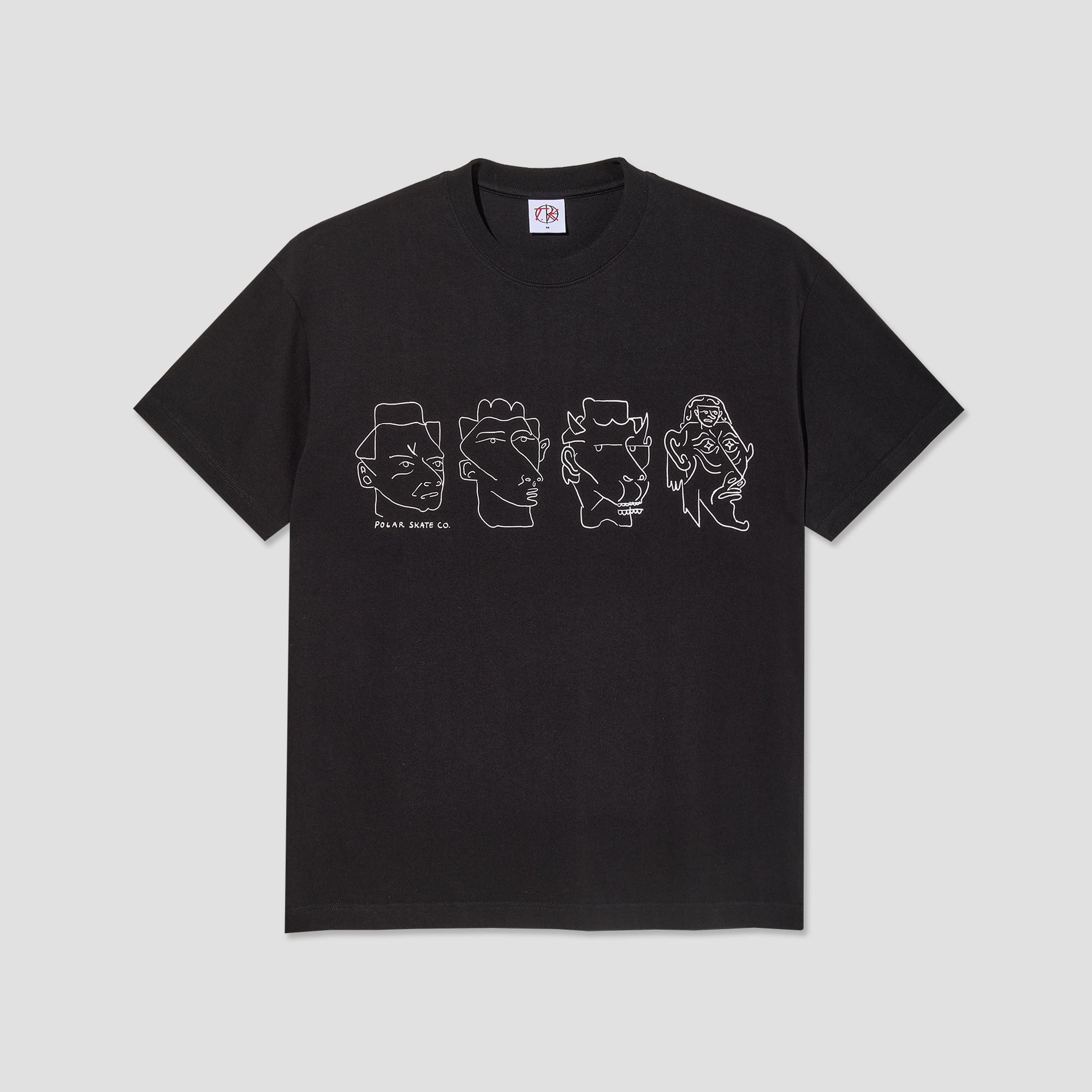 Polar 8 Heads Contrast T-Shirt Black / White