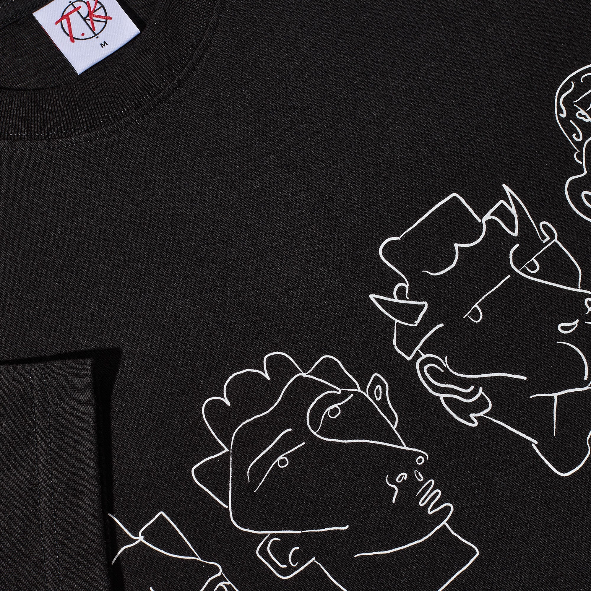 Polar 8 Heads Contrast T-Shirt Black / White