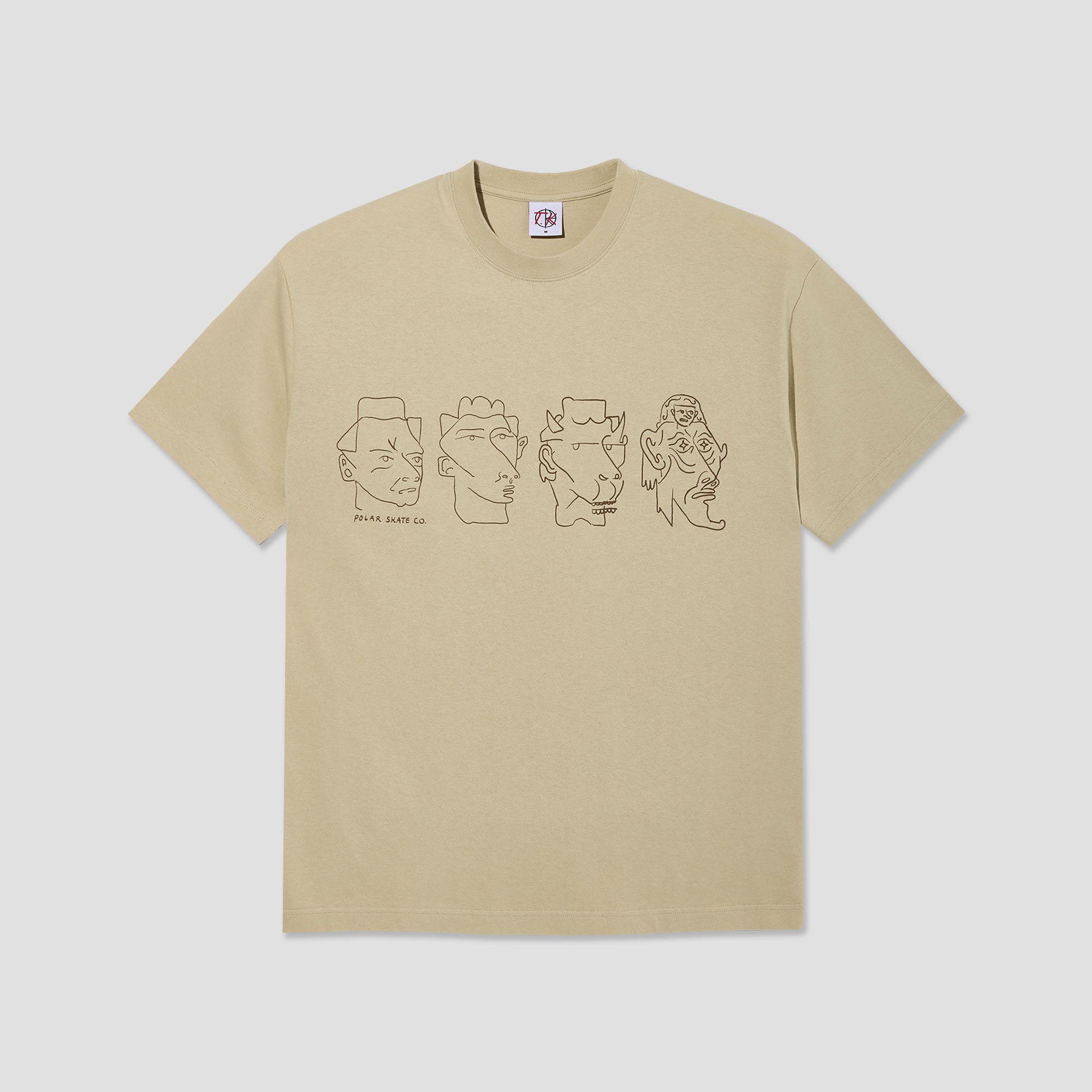 Polar 8 Heads Contrast T-Shirt Sand / Brown