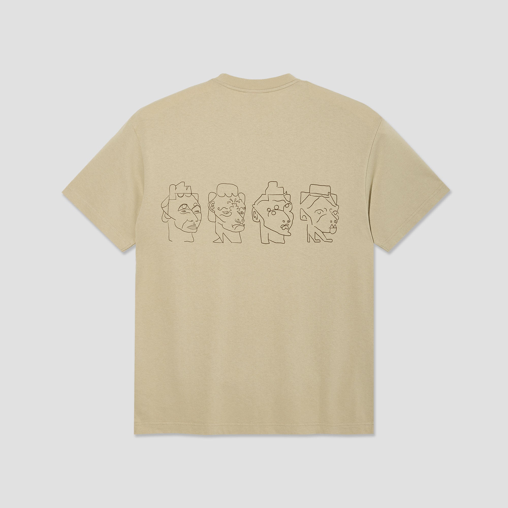 Polar 8 Heads Contrast T-Shirt Sand / Brown