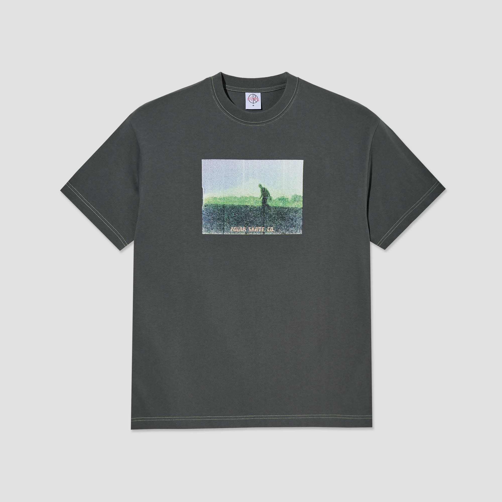 Polar Beach Walk Contrast T-Shirt Graphite / Green