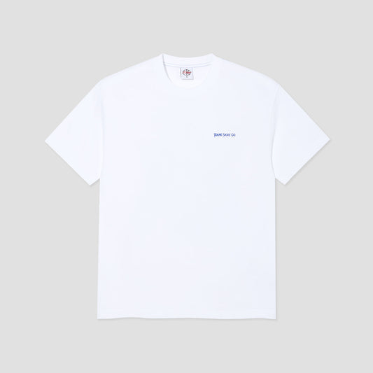 Polar Doodle Contrast T-Shirt White / Ultramarine