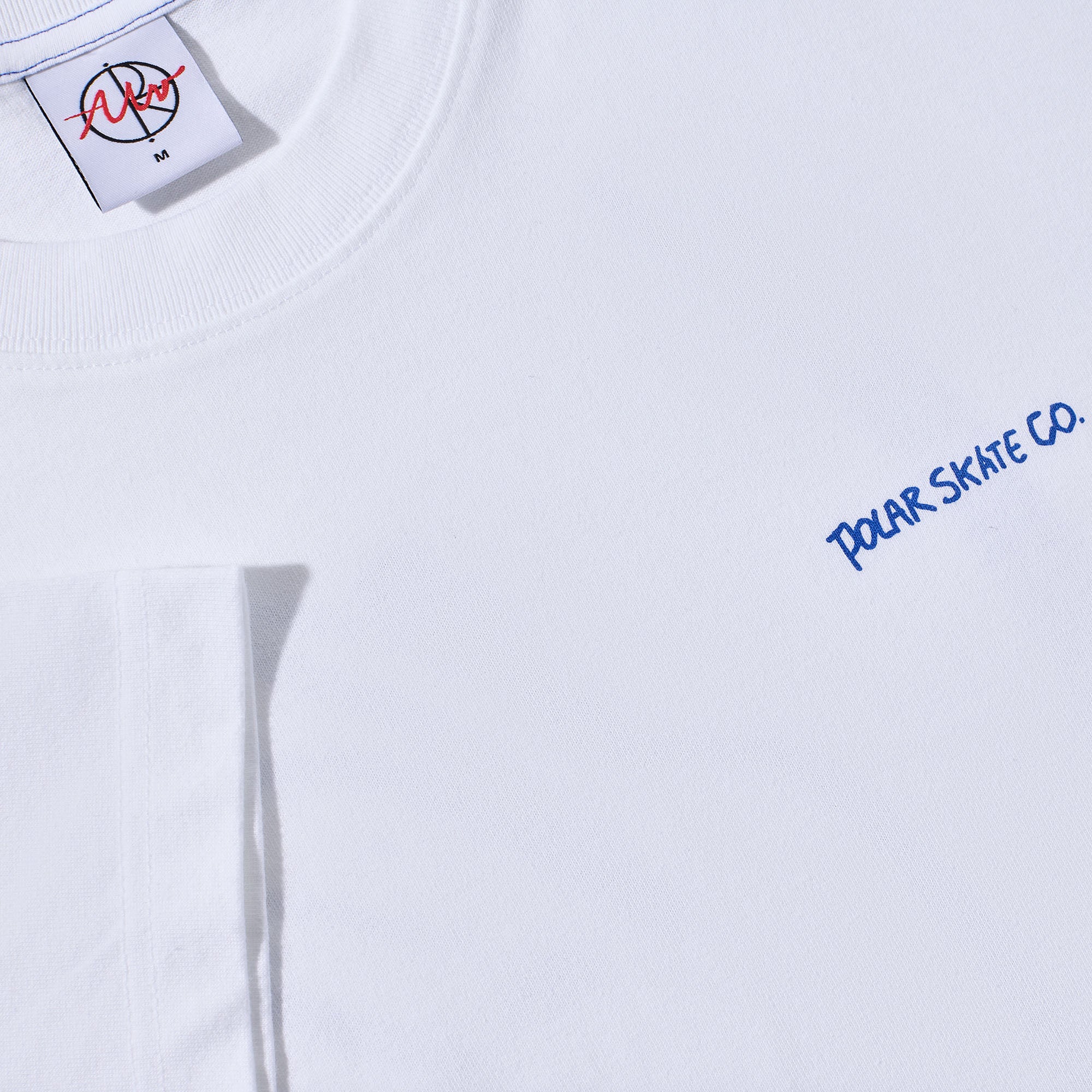 Polar Doodle Contrast T-Shirt White / Ultramarine