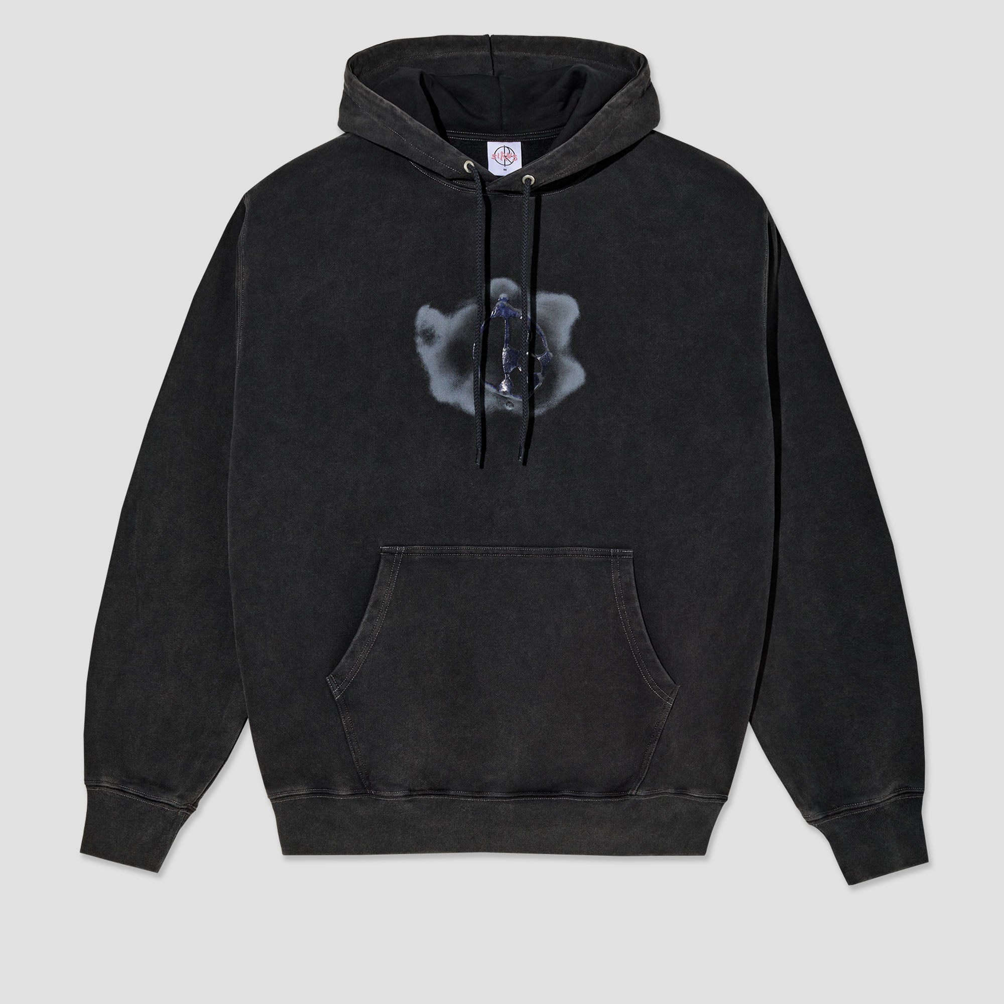 Polar Dave Hood Metal Logo Silver Black