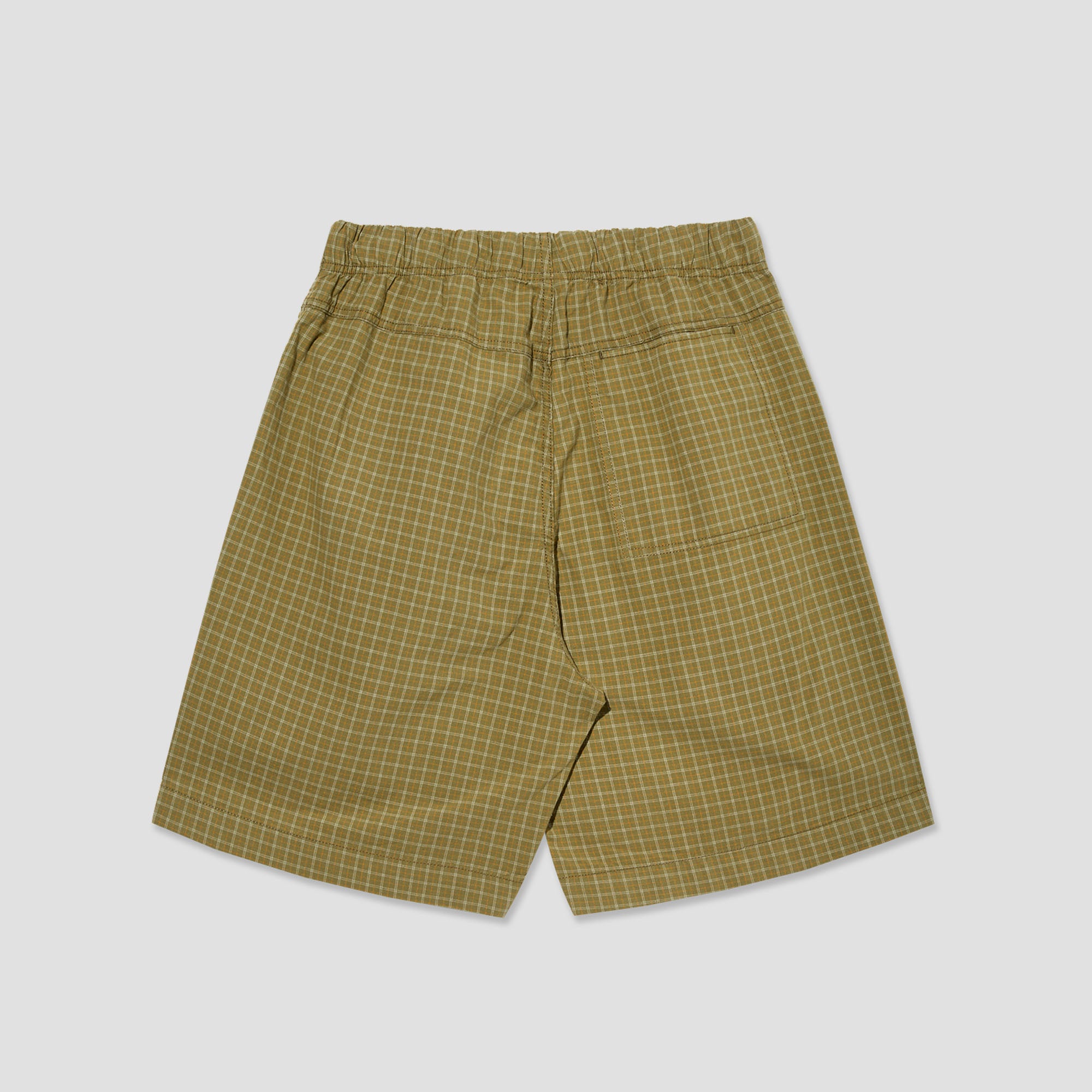Polar Cotton Hike Shorts Olive Check