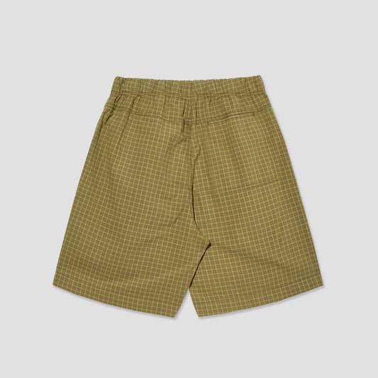 Polar Cotton Hike Shorts Olive Check
