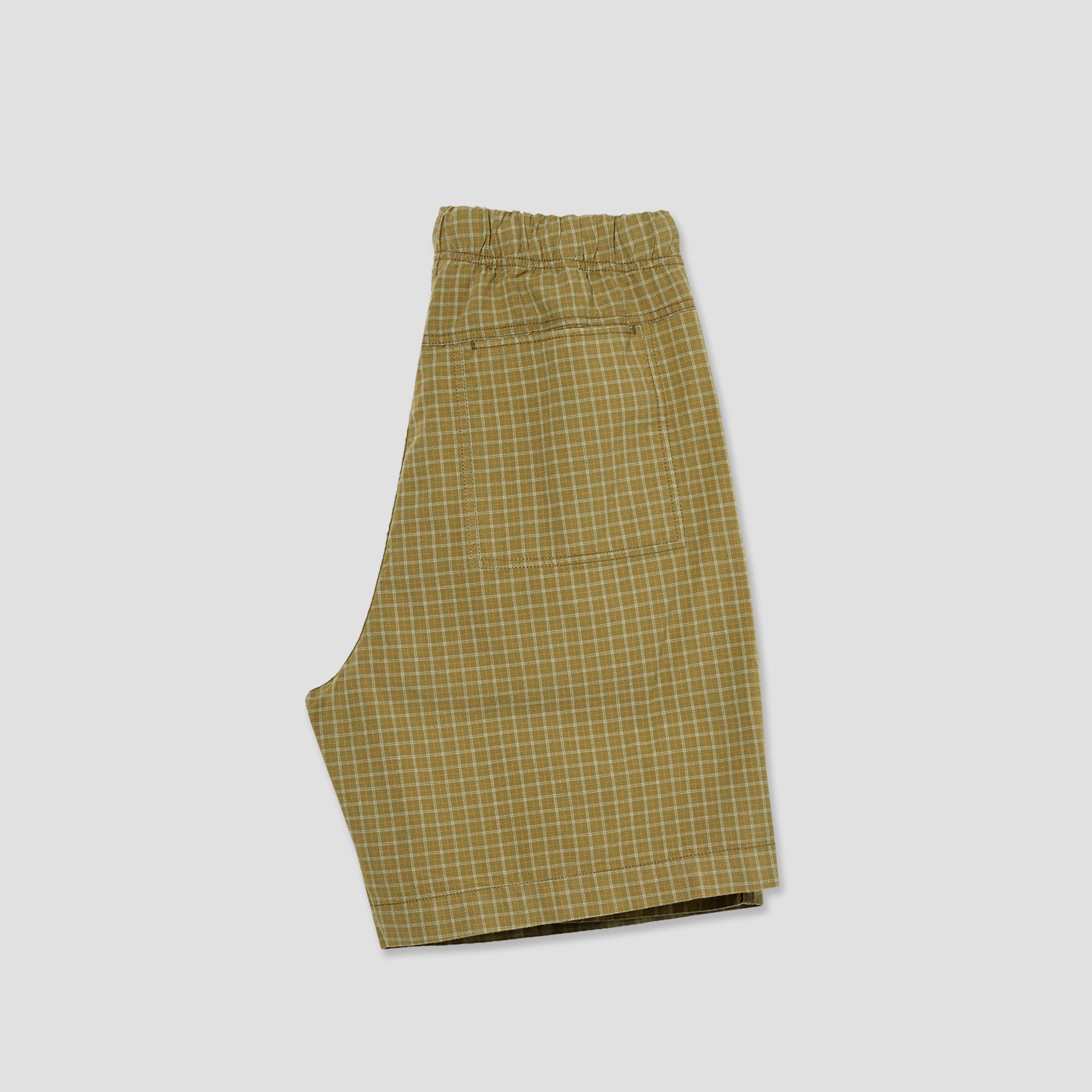 Polar Cotton Hike Shorts Olive Check