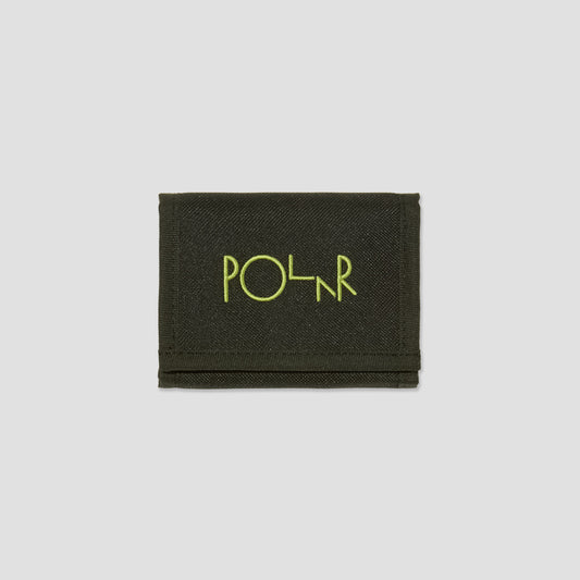 Polar Script Logo Key Wallet Black / Lime