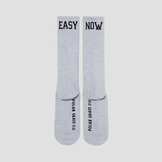 Polar Easy Now Rib Socks Long Heather Grey