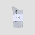 Load image into Gallery viewer, Polar Easy Now Rib Socks Long Heather Grey
