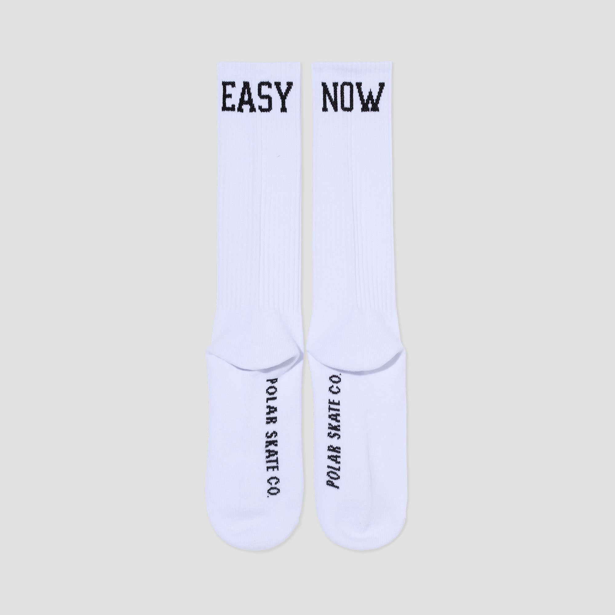 Polar Easy Now Rib Socks Long White