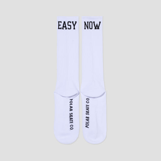Polar Easy Now Rib Socks Long White