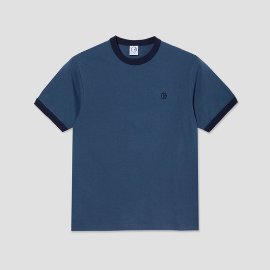 Polar Ringer T-Shirt Grey Blue / Dark Blue