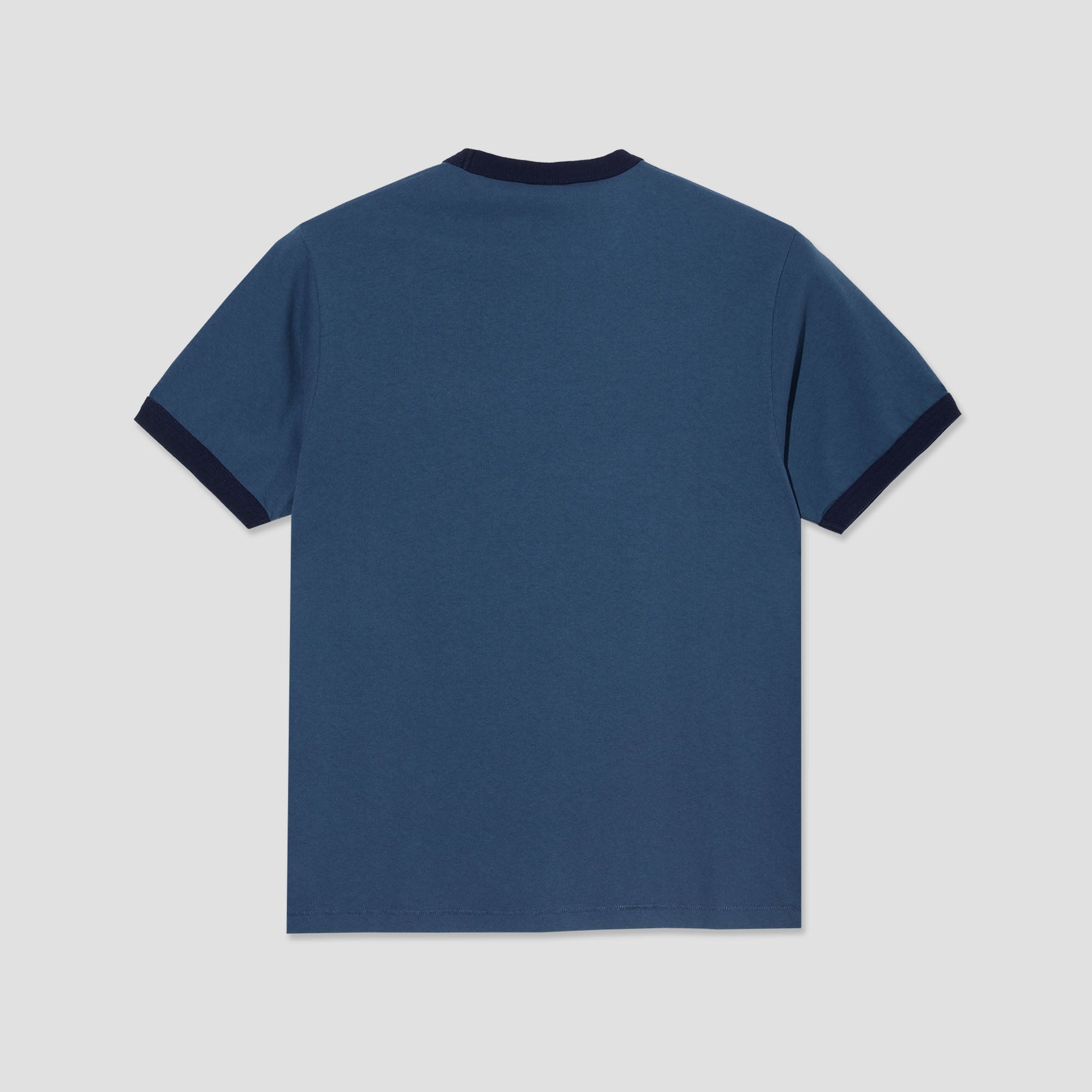 Polar Ringer T-Shirt Grey Blue / Dark Blue
