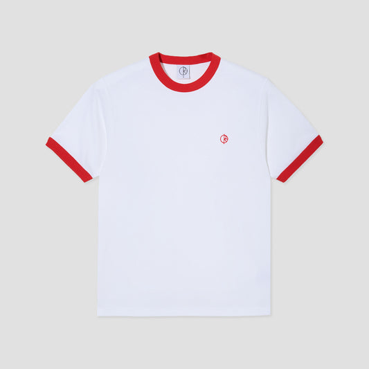 Polar Ringer T-Shirt White / Red