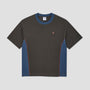 Polar Surf Panel T-Shirt Dirty Black / Grey Blue