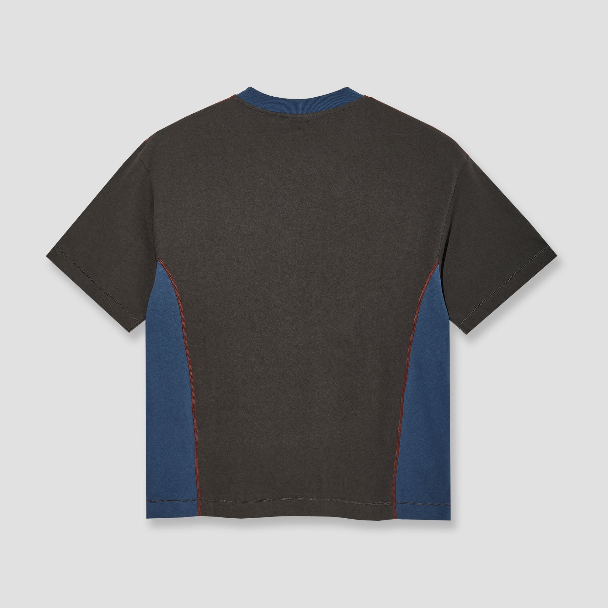 Polar Surf Panel T-Shirt Dirty Black / Grey Blue
