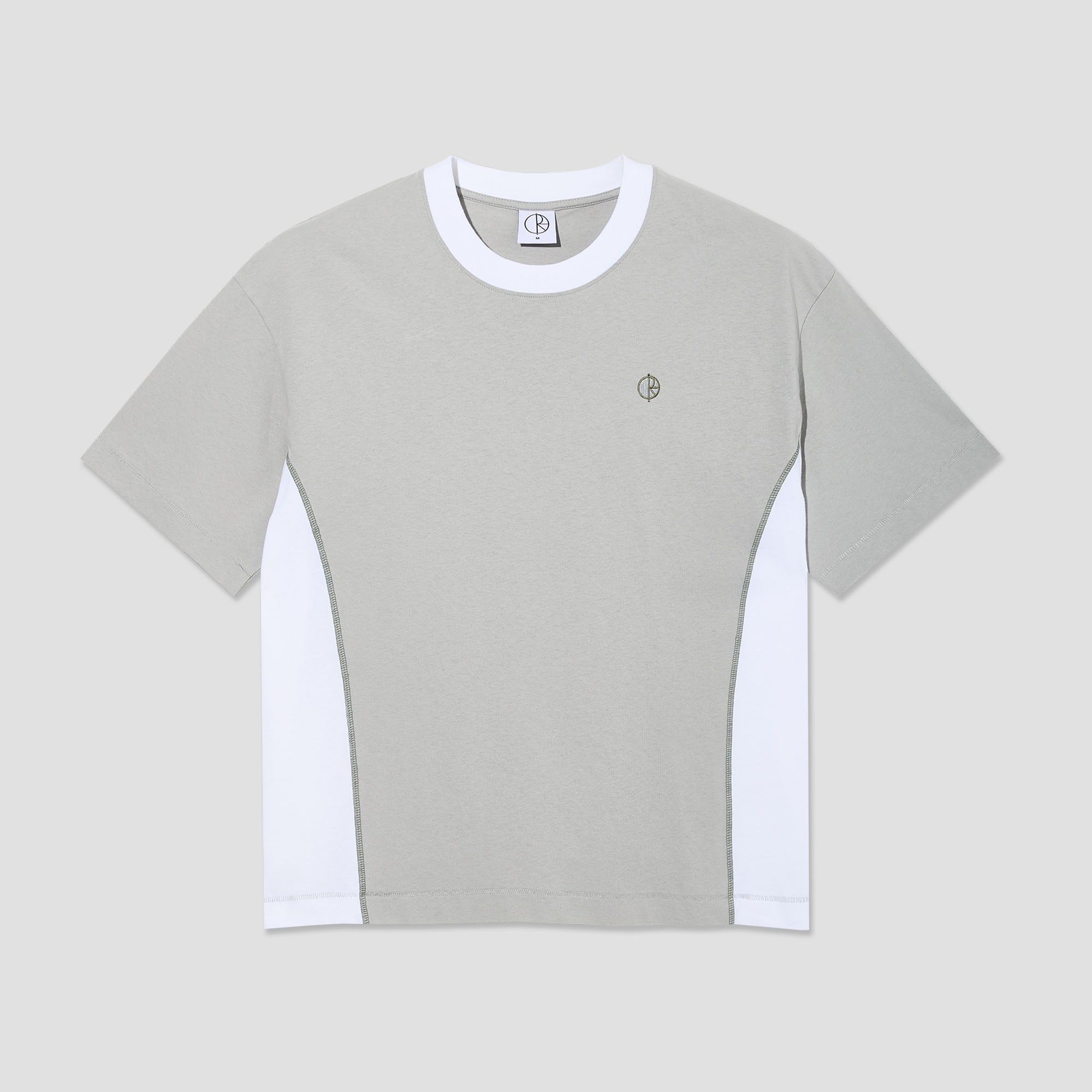 Polar Surf Panel T-Shirt Silver / White
