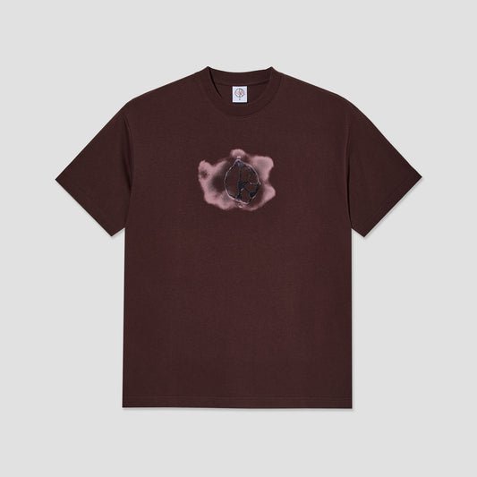Polar Metal Logo T-Shirt Washed Bordeaux