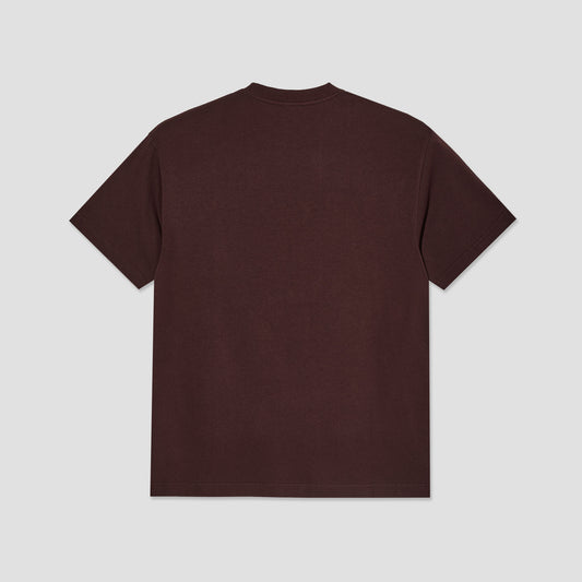 Polar Metal Logo T-Shirt Washed Bordeaux