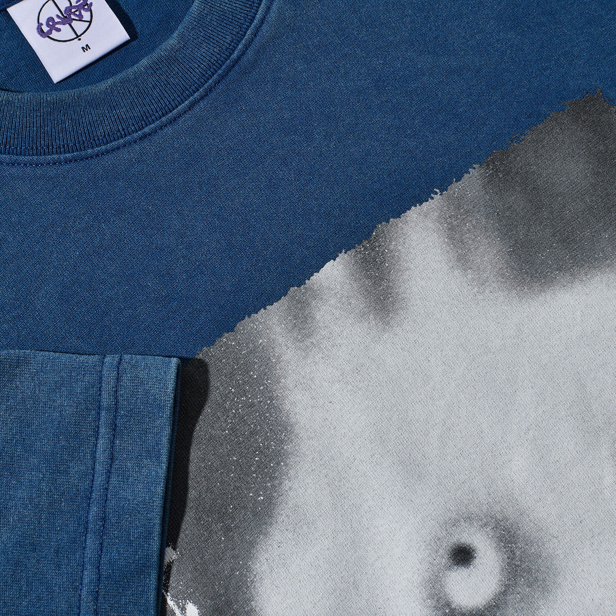Polar Rabbit T-Shirt Washed Blue
