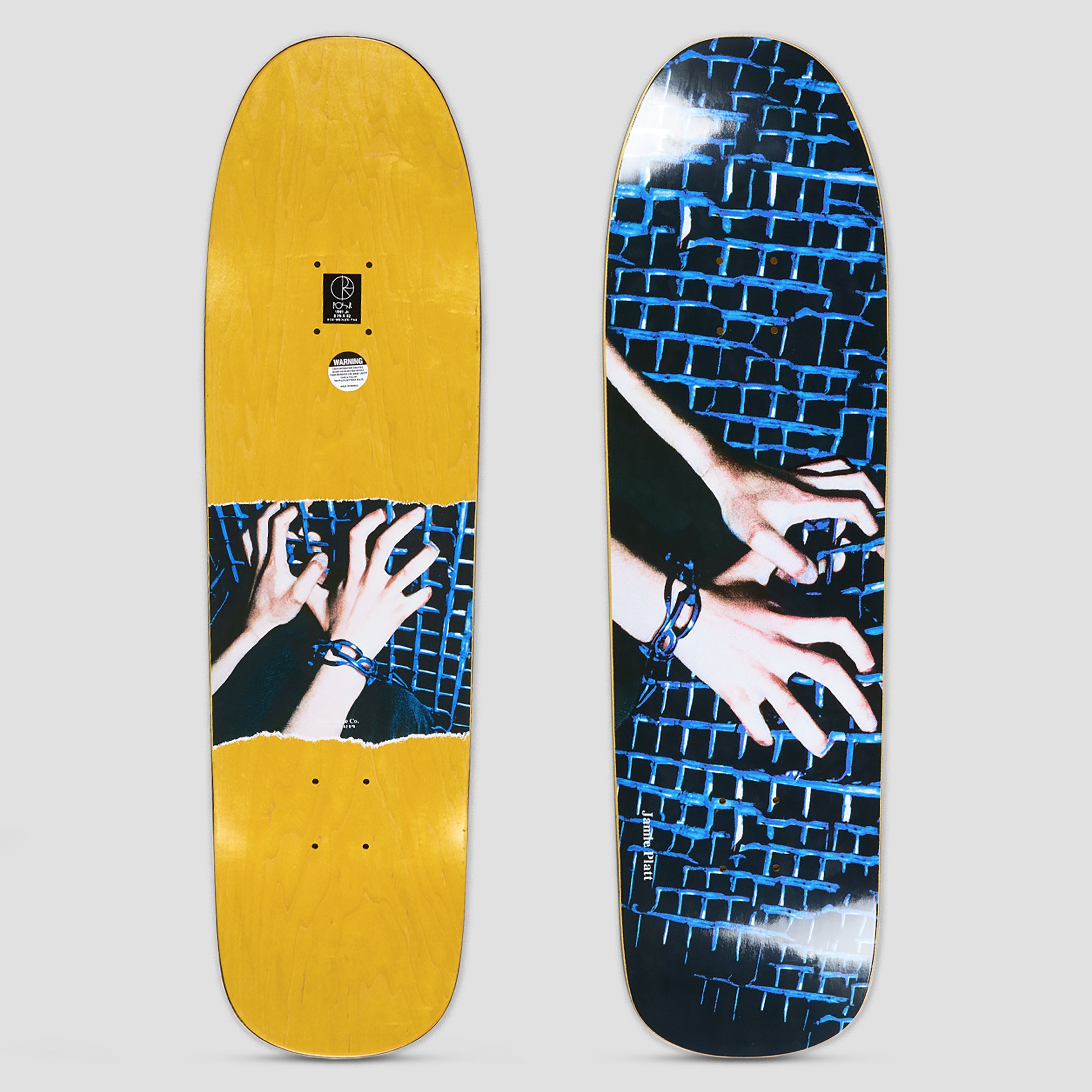 Polar 8.65 1991 Jr. Shape Jamie Platt Caged Skateboard Deck – Slam