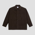 Load image into Gallery viewer, Polar Theodore Brushed Twill Overshirt Dark Olive
