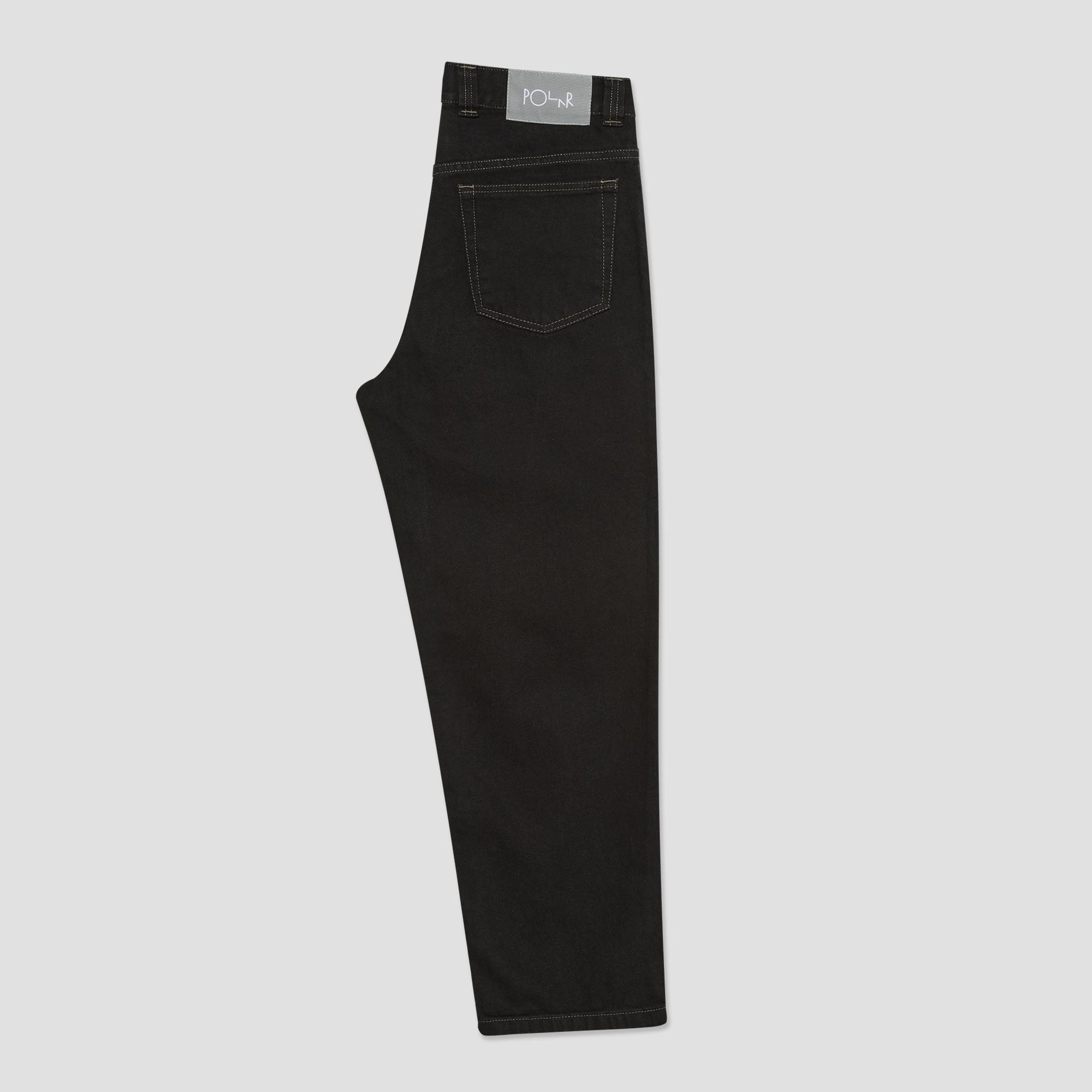Polar 93! Contrast Stitching Pants Black / Dark Olive